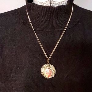 🧭 Steampunk Beetle pendant and chain